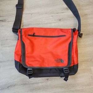 The North Face Red and Black Messenger Bag
